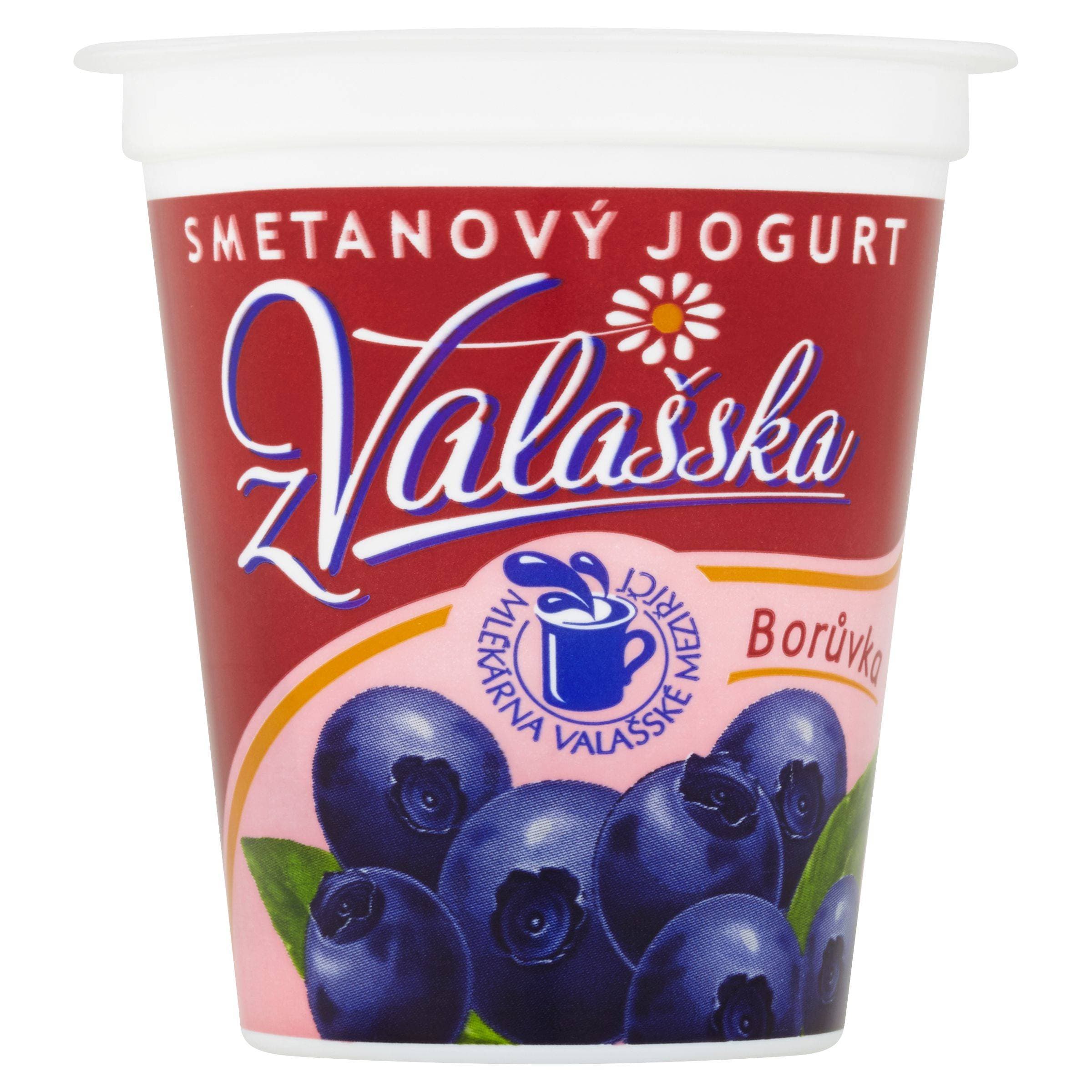 Mlékárna Valašské Meziříčí Smetanový jogurt z Valašska borůvka 150 g