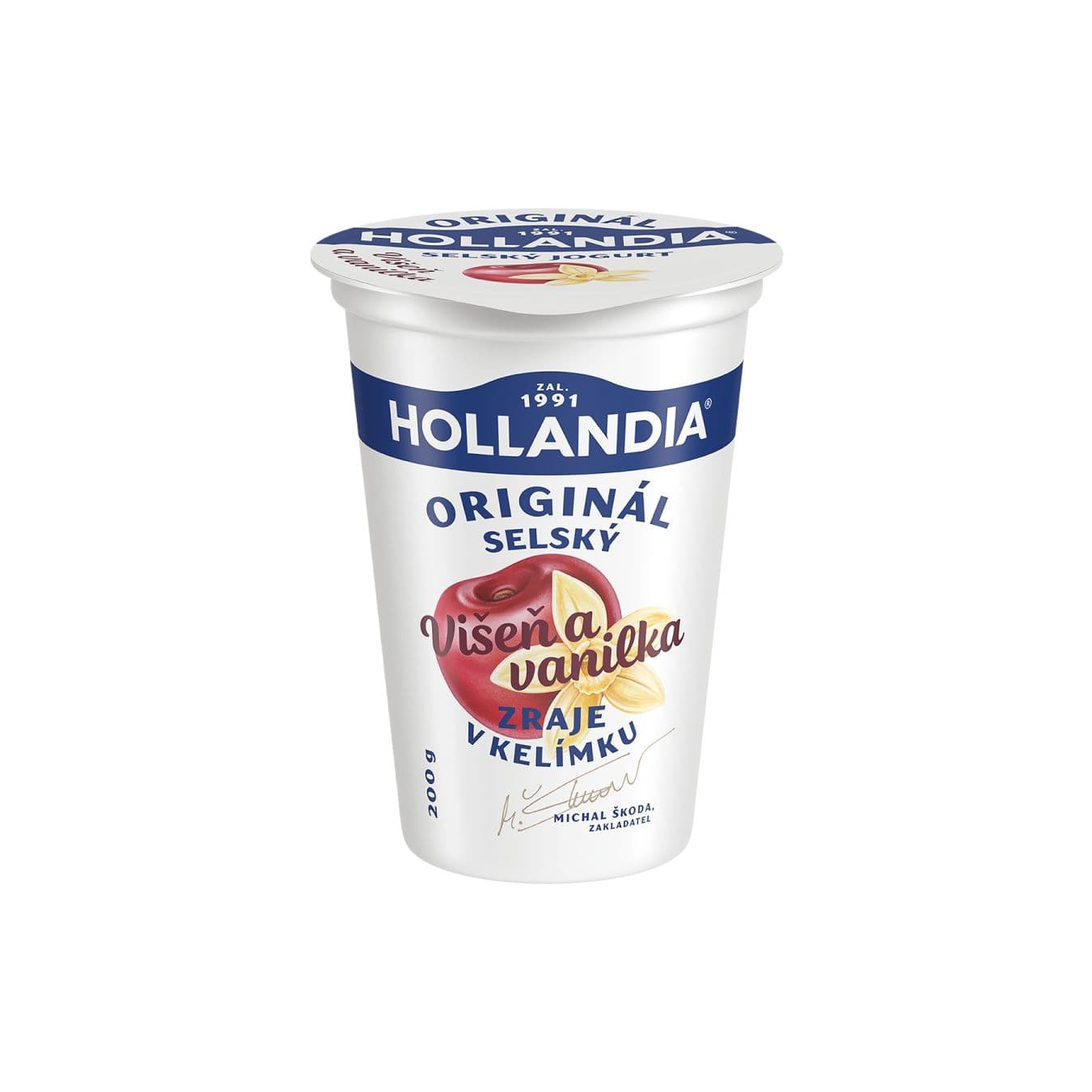 Hollandia Jogurt Selský višeň a vanilka 200g