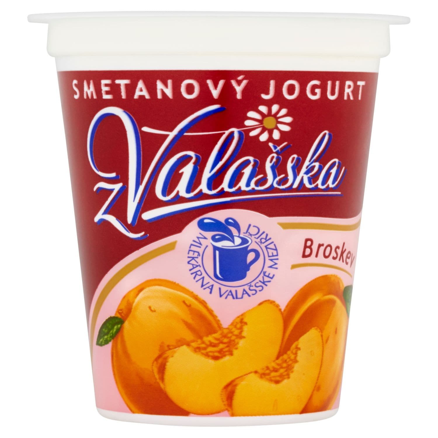 Mlékárna Valašské Meziříčí Smetanový jogurt z Valašska broskev 150 g