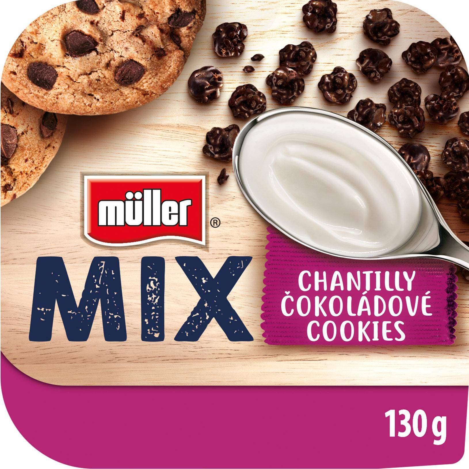 Müller MIX Choco Cookies ochucený jogurt 130g