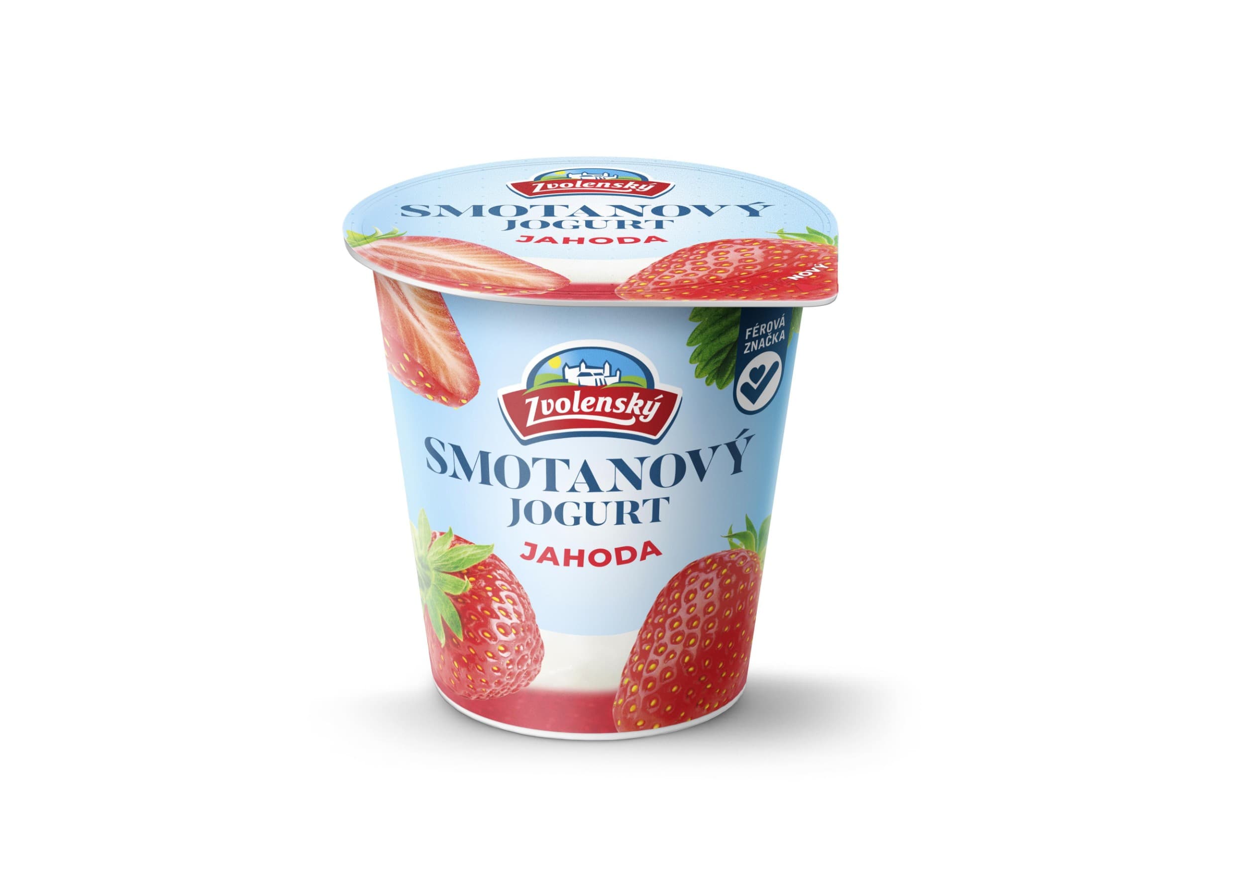 Zvolenský smetanový jogurt jahoda 145g