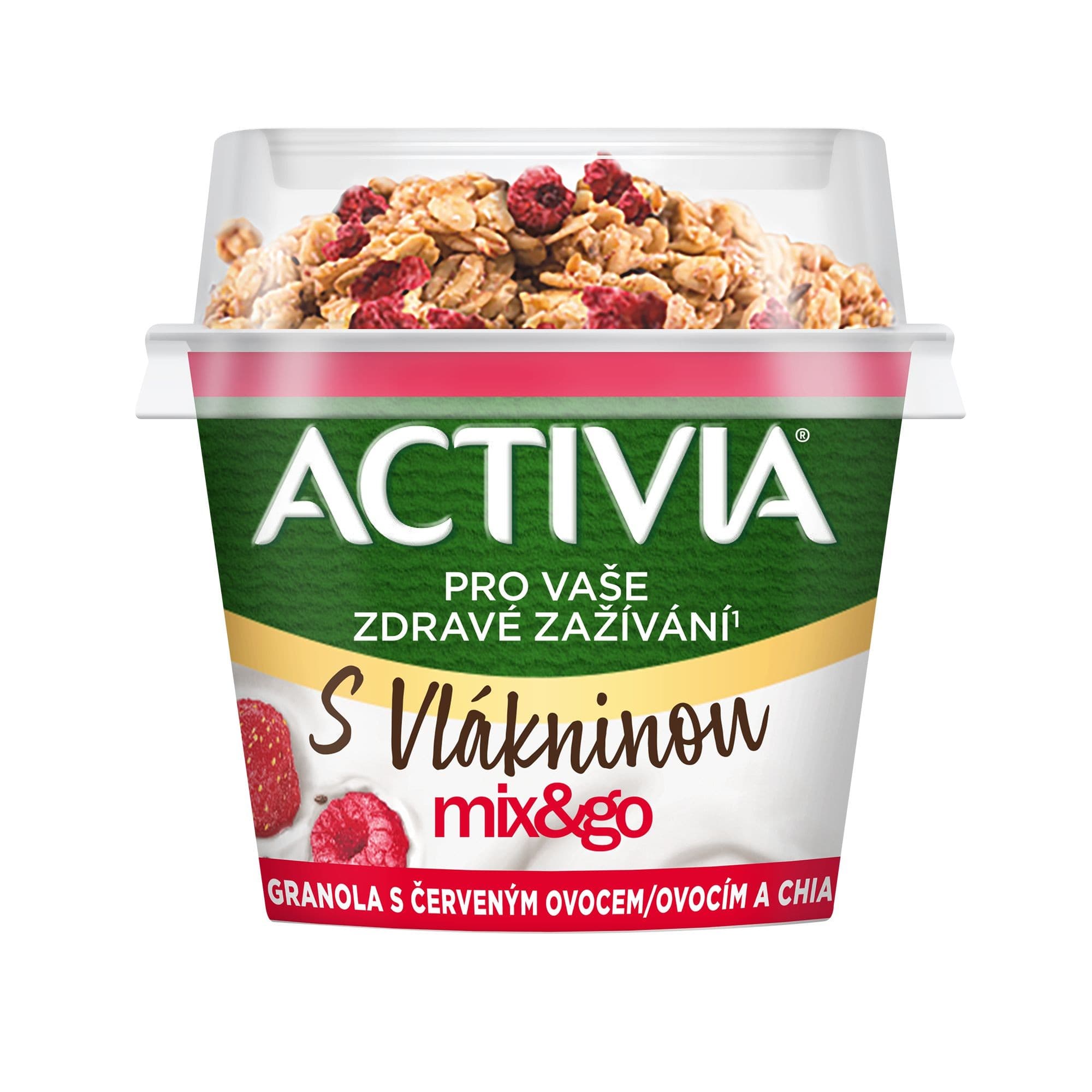 Activia Mix&Go Granola s červeným ovocem a chia 165g