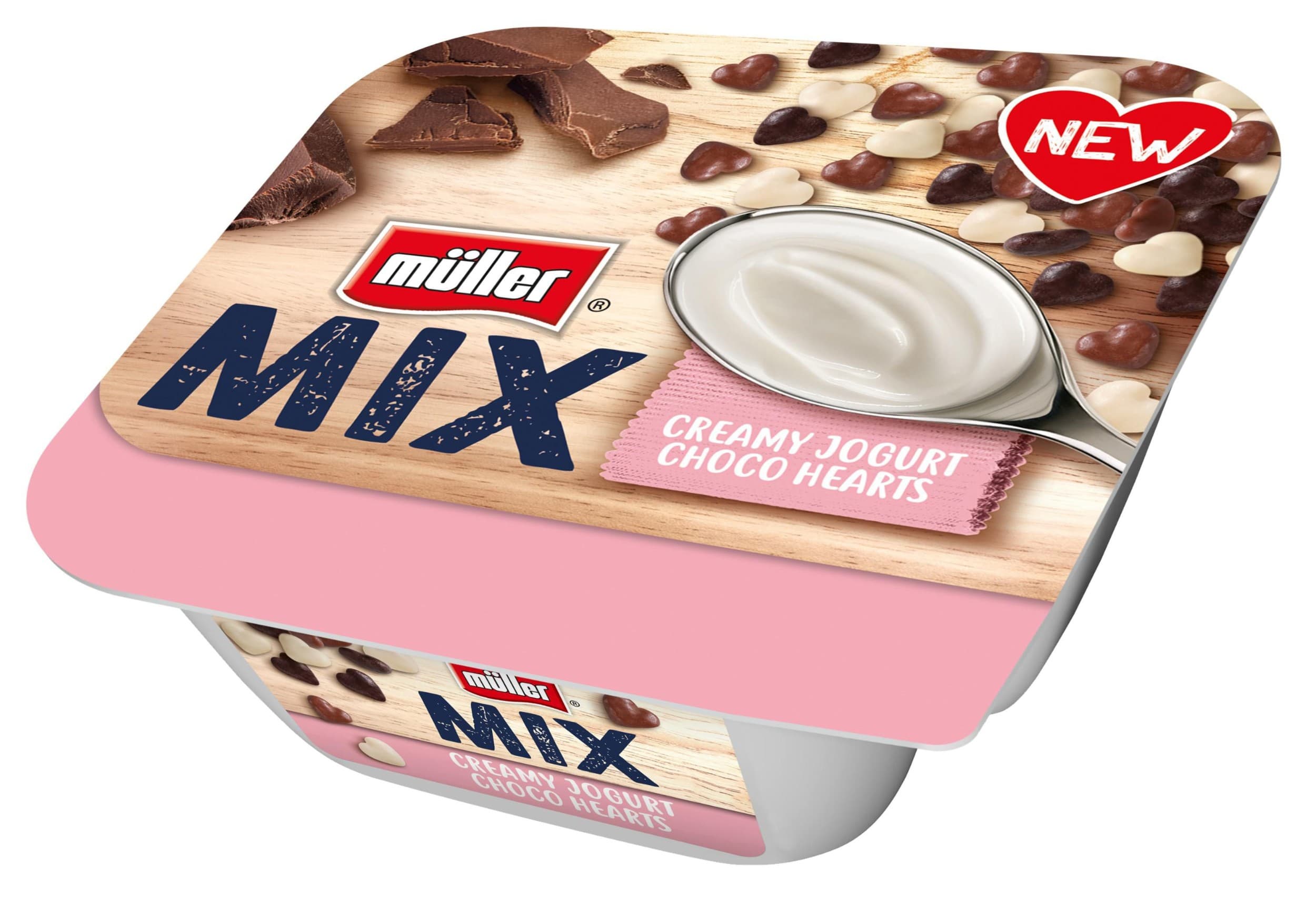 Müller Mix Choco Hearts 130g