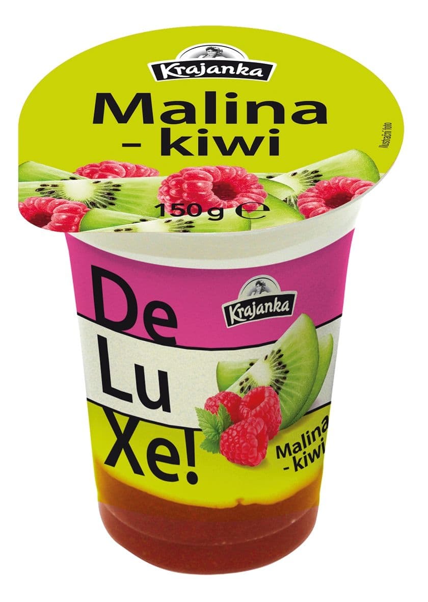 Krajanka DeLuXe! jogurt malina-kiwi