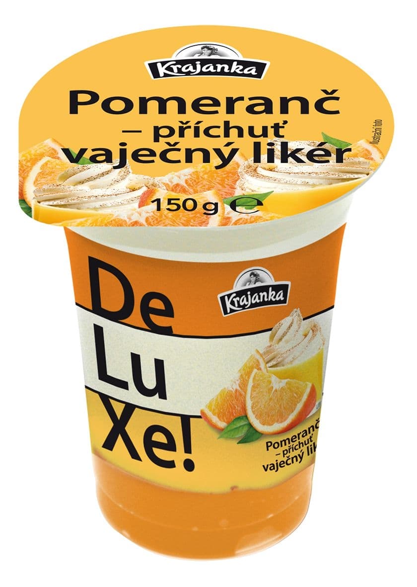 Krajanka DeLuXe! jogurt pomeranč-příchuť vaječný likér 150g