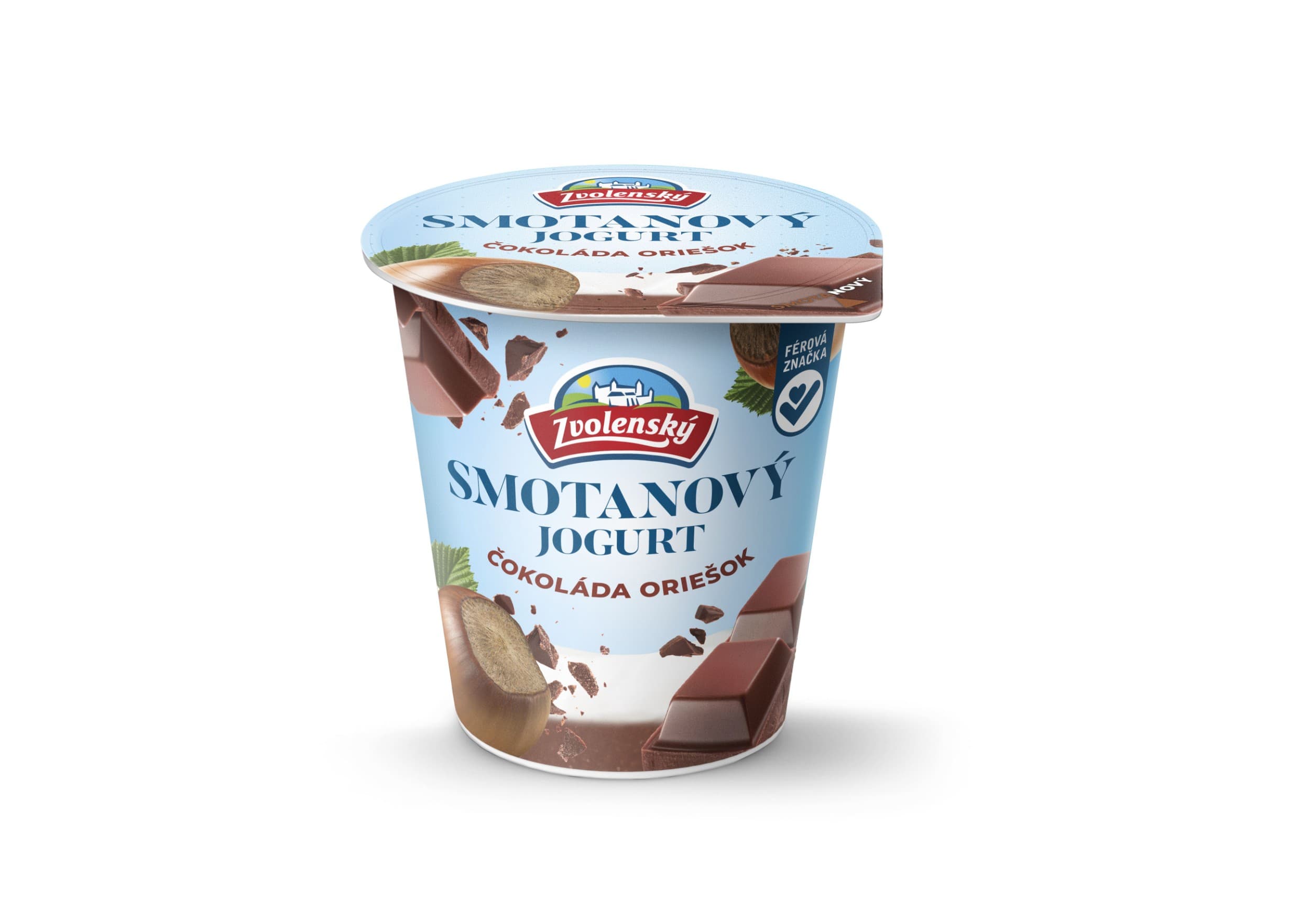 Zvolenský smetanový jogurt čokoláda-oříšek 145g