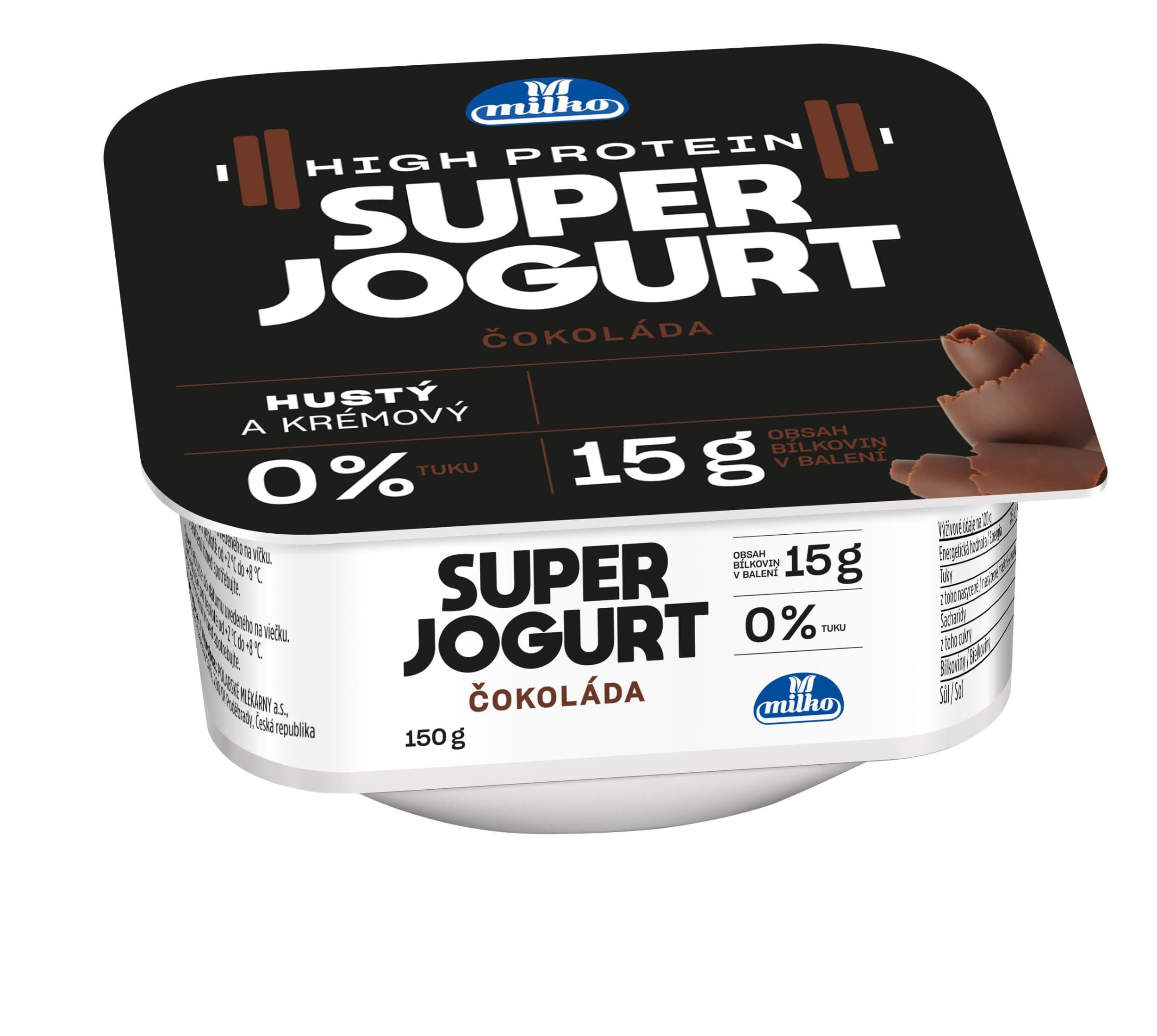 Milko Super jogurt čokoláda 150g 0% tuku
