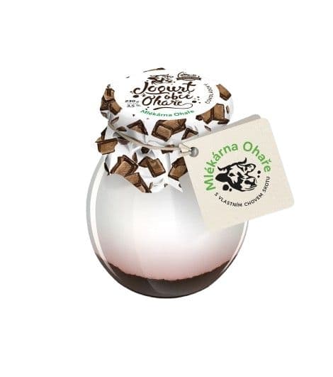 Mlékárna Ohaře, Jogurt  z obce Ohaře ČOKOLÁDOVÝ, 230g