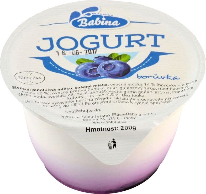 Babina Jogurt Borůvka 200 g