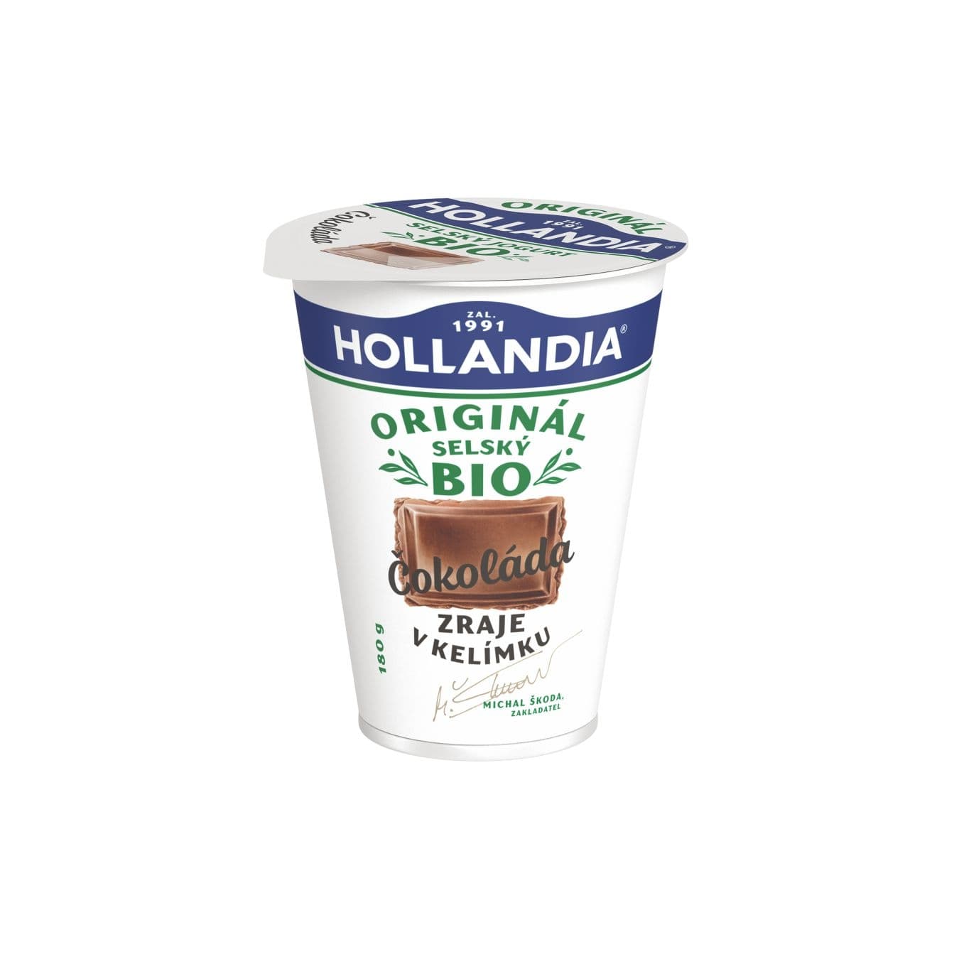 HOLLANDIA BIO Jogurt selský, Čokoláda 180 g