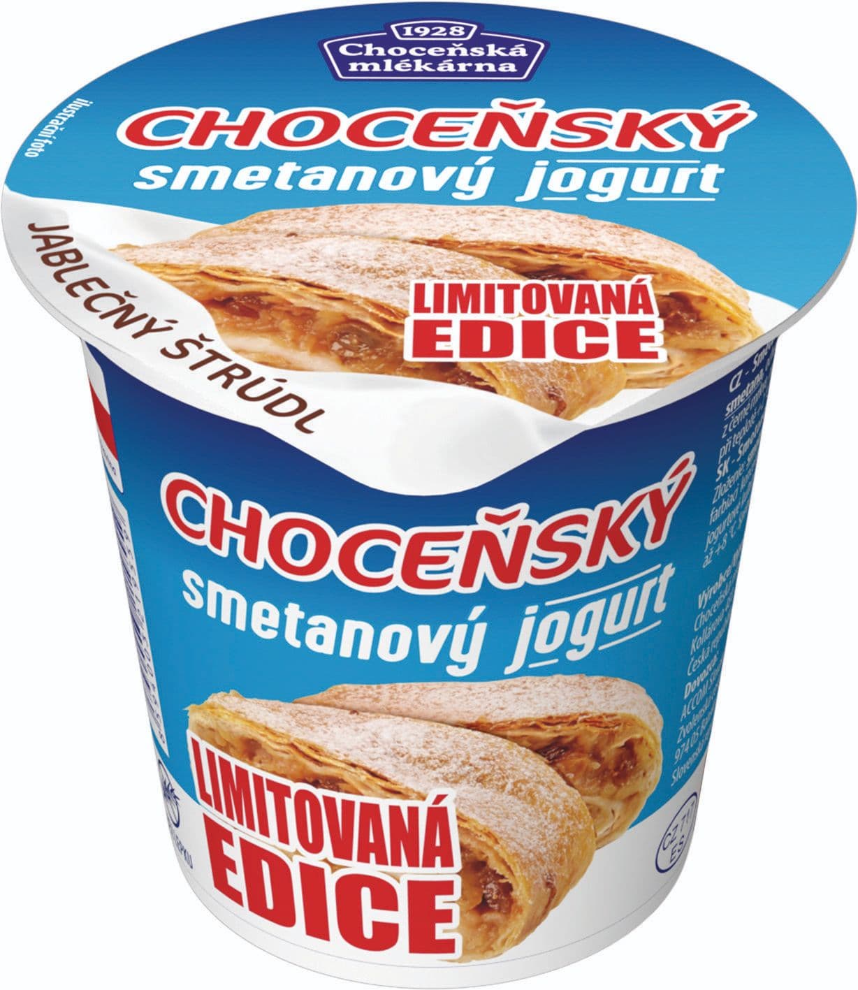 Choceňská mlékárna Choceňský smetanový jogurt jablečný štrúdl 150 g