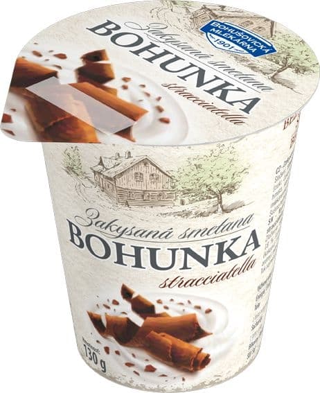 Bohušovická mlékárna Bohunka stracciatella 130g