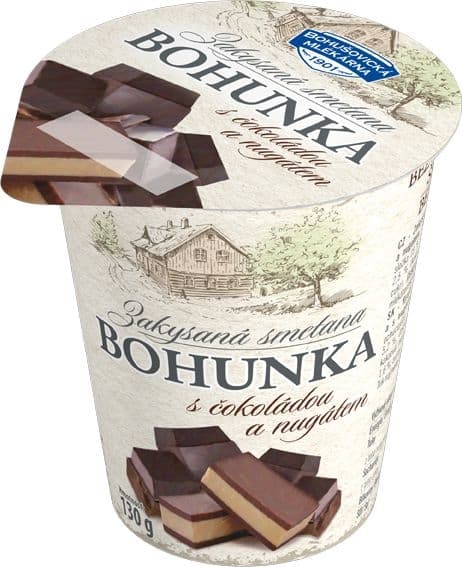 Bohušovická mlékárna Bohunka čokoláda-nugát 130g