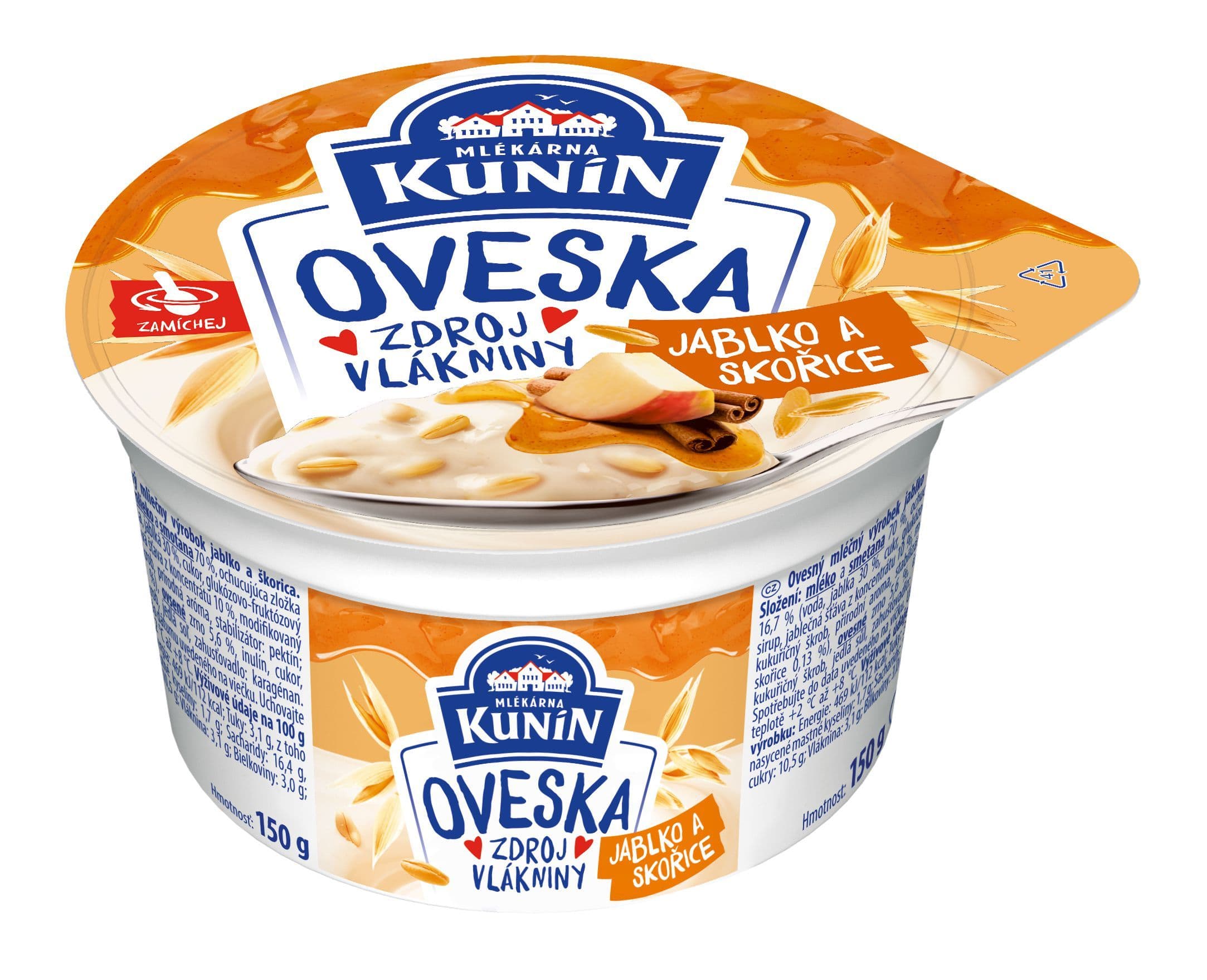 Kunín Oveska jablko a skořice 150g
