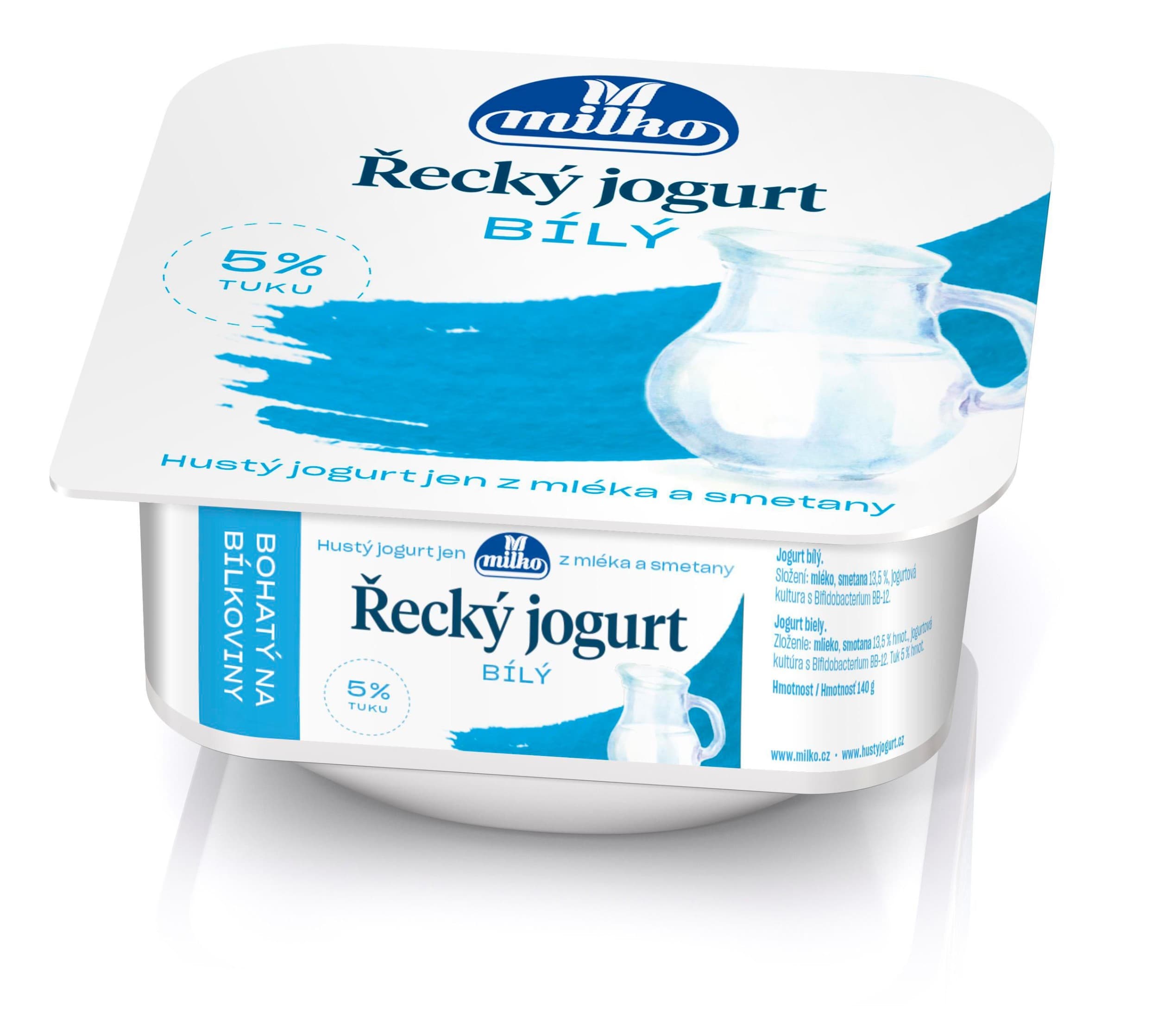 Milko Řecký jogurt 5% bílý 140 g