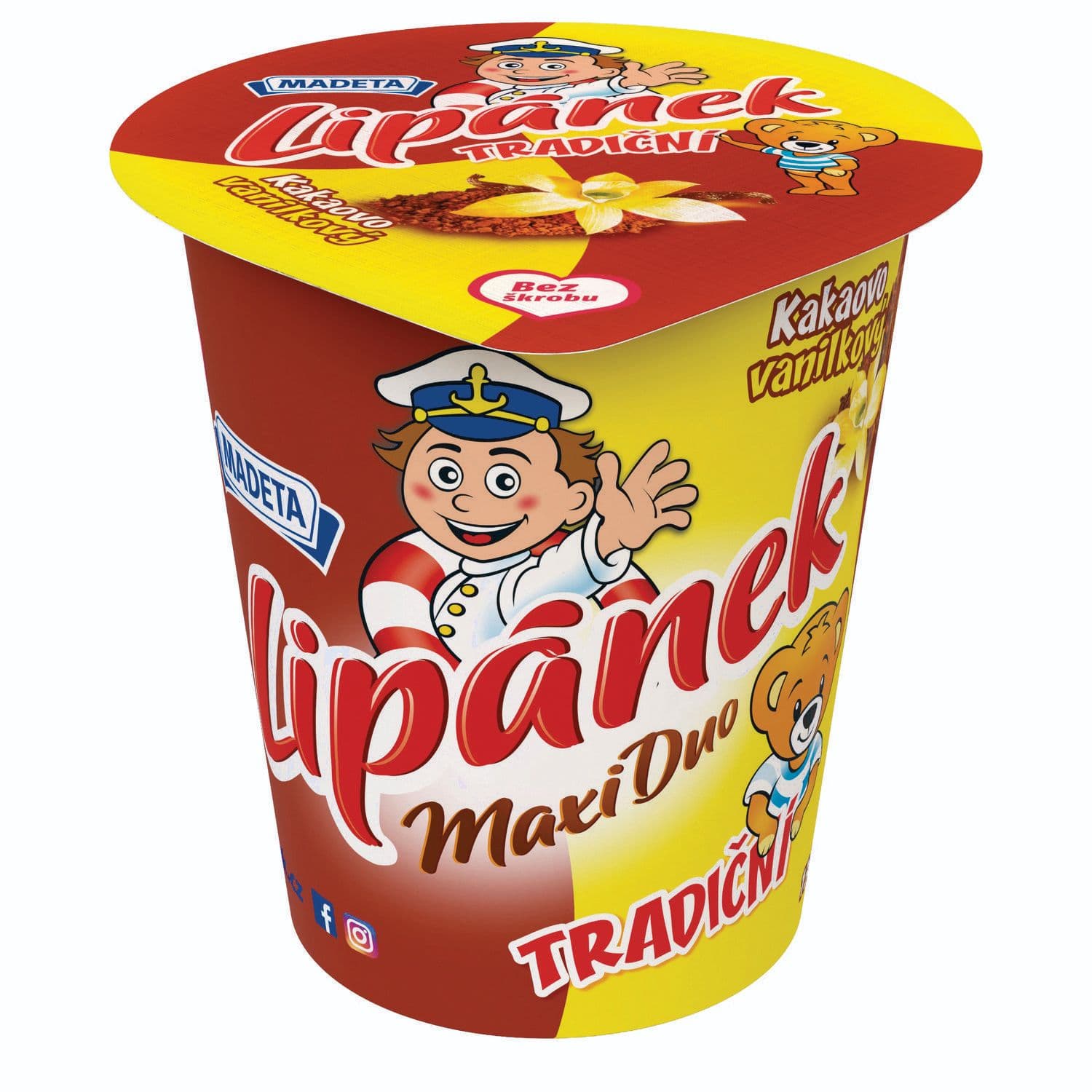 Madeta Duo Lipánek MAXI vanilka-kakao 130 g