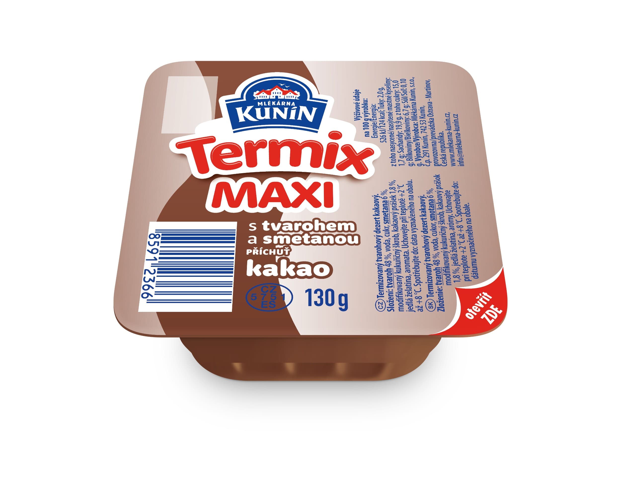 Kunín Termix MAXI s příchutí kakaa 130 g