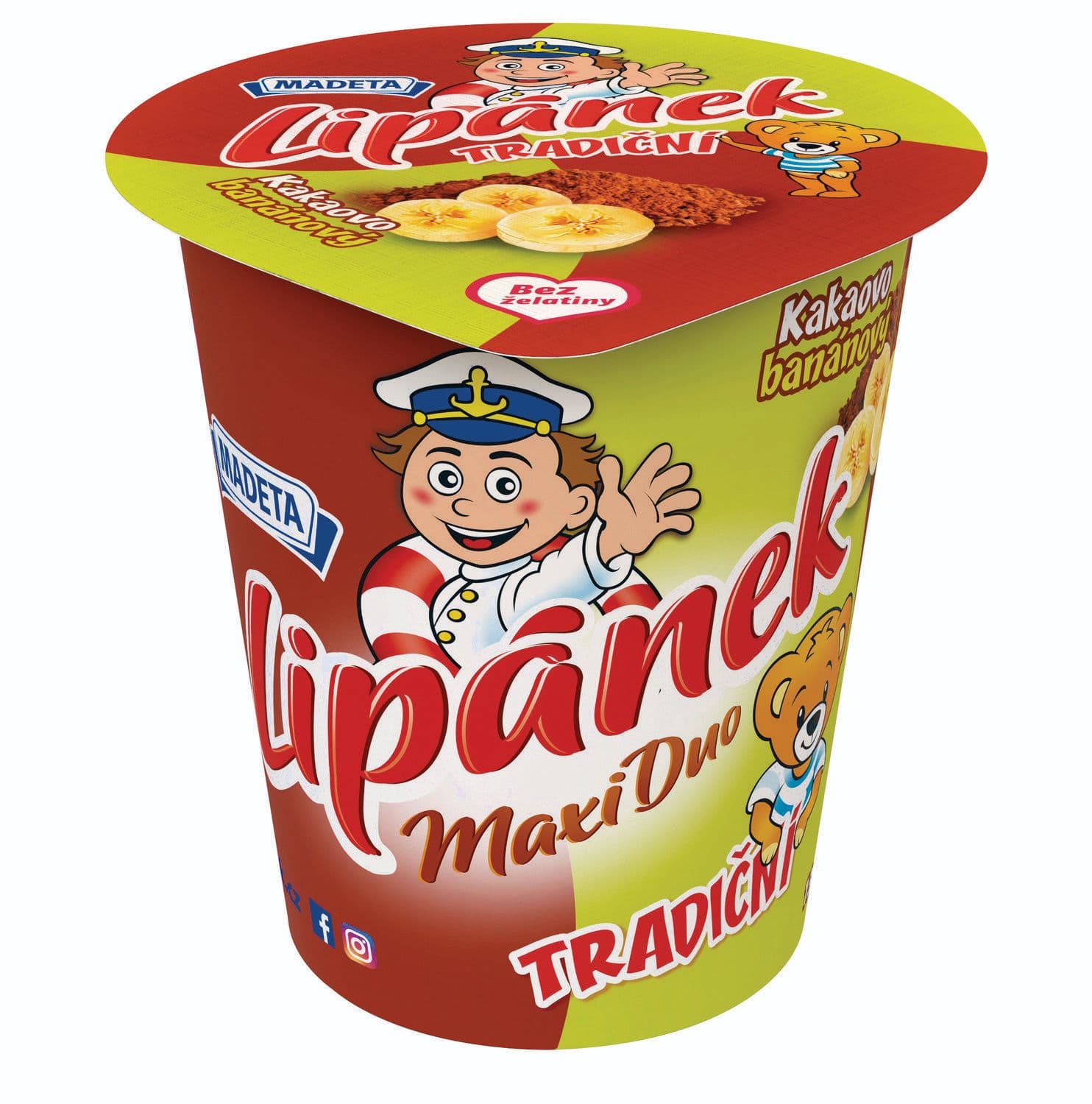 Madeta Duo Lipánek MAXI kakao-banán 130 g