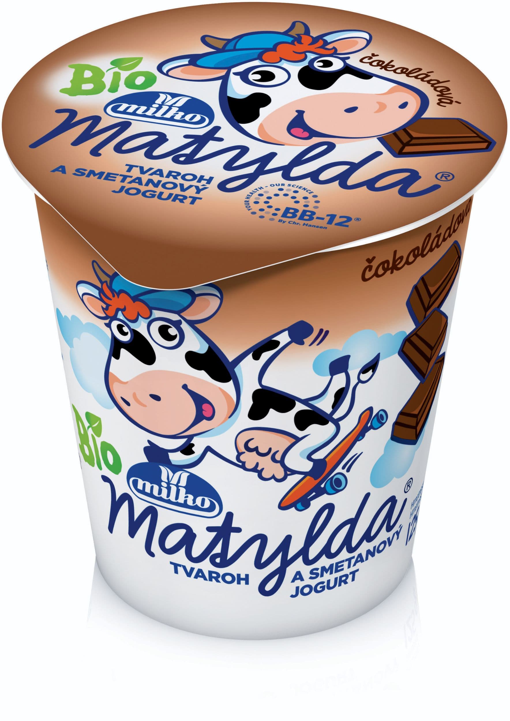 Milko Matylda BIO tvaroh a smetanový jogurt čokoládová 125g
