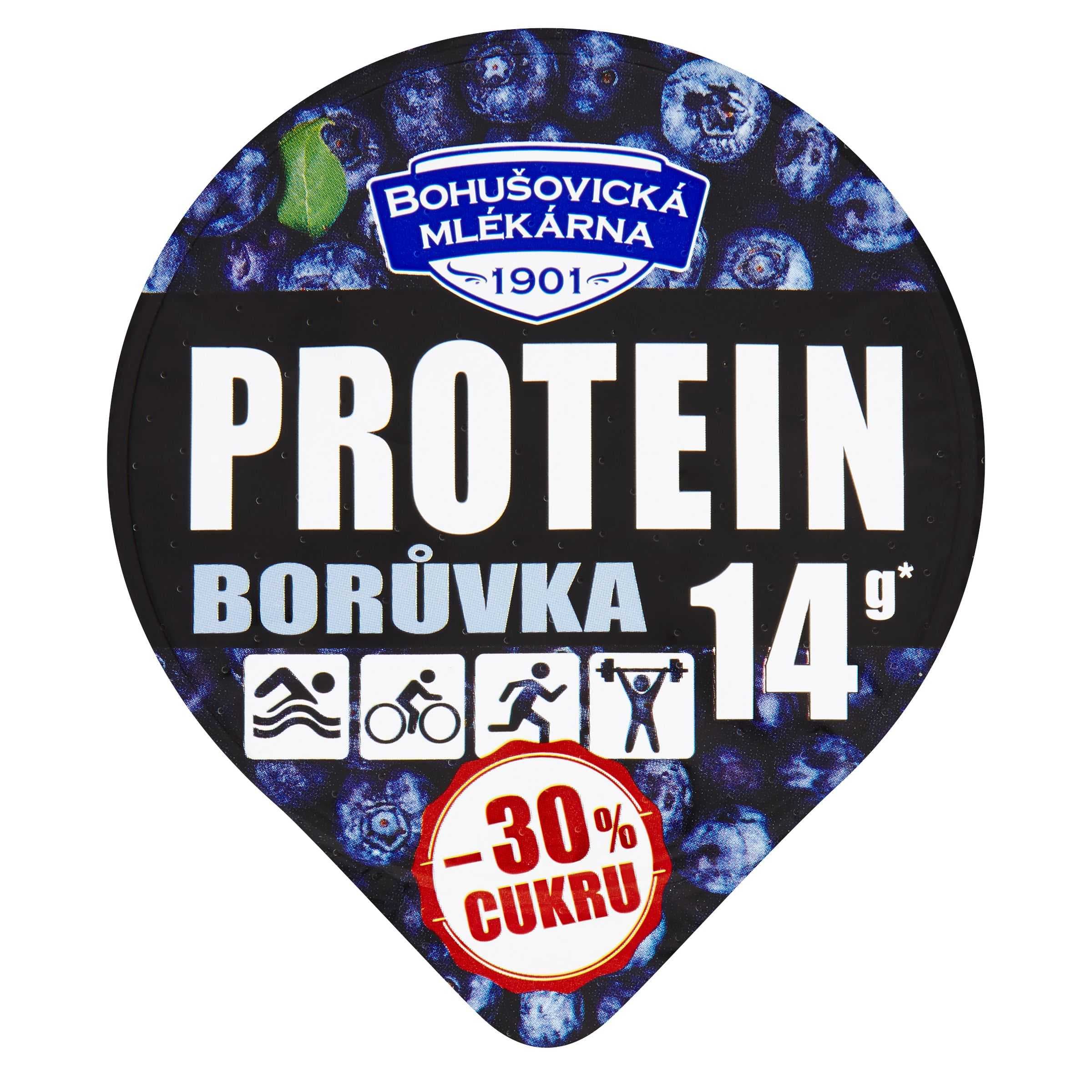 Bohušovická Mlékárna Protein borůvka 140 g