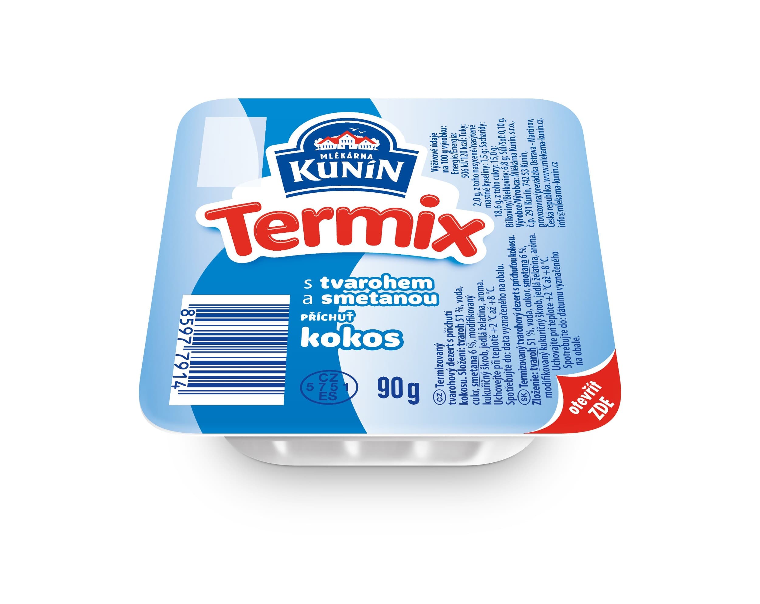 Kunín Termix s příchutí kokos 90g