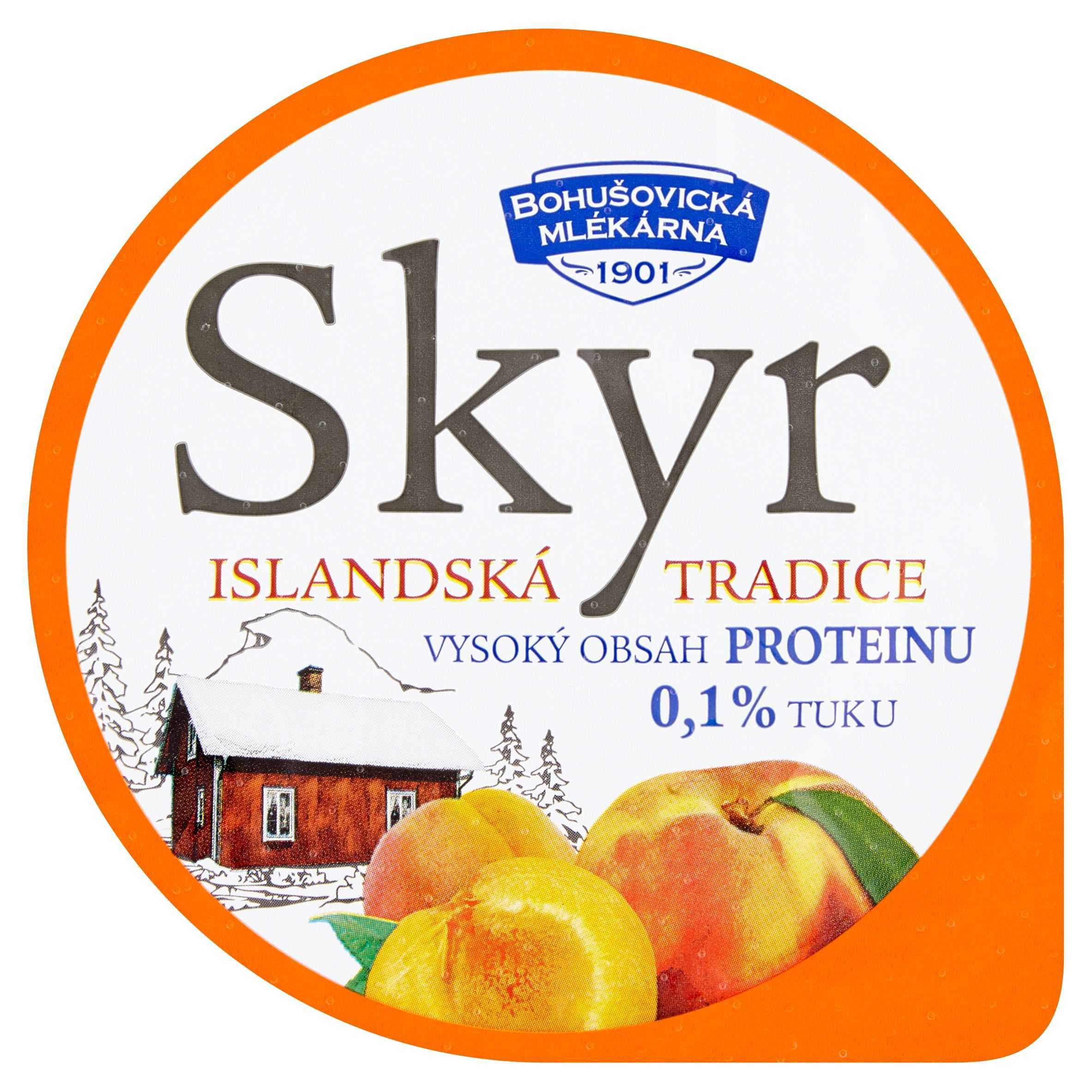 Bohušovická Mlékárna Skyr broskev-meruňka 140 g