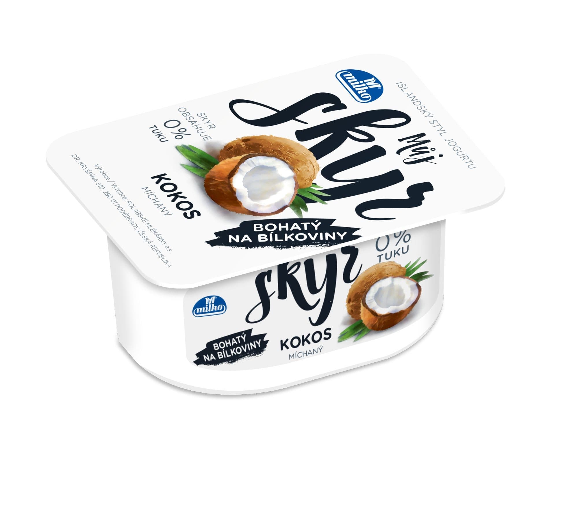 Milko Můj Skyr 0% kokos 16ks/krt 130g