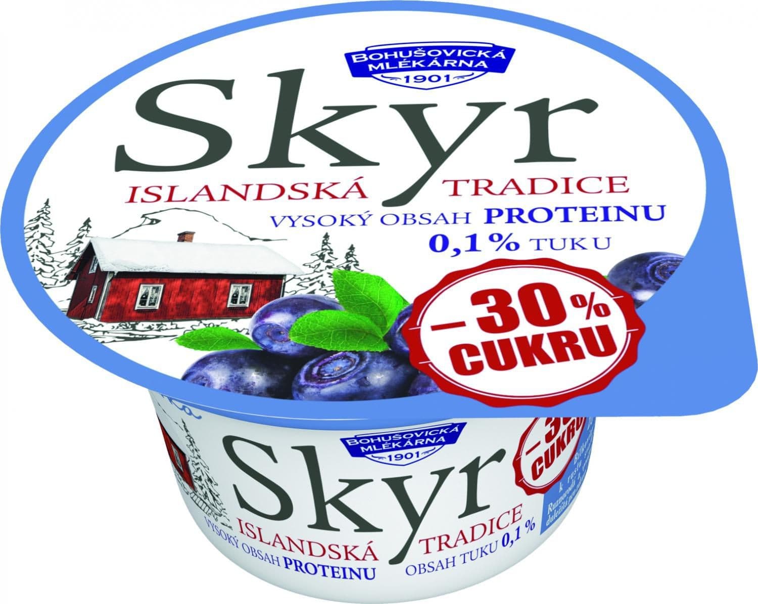 Bohušovická mlékárna Skyr 0,1% borůvka 140 g