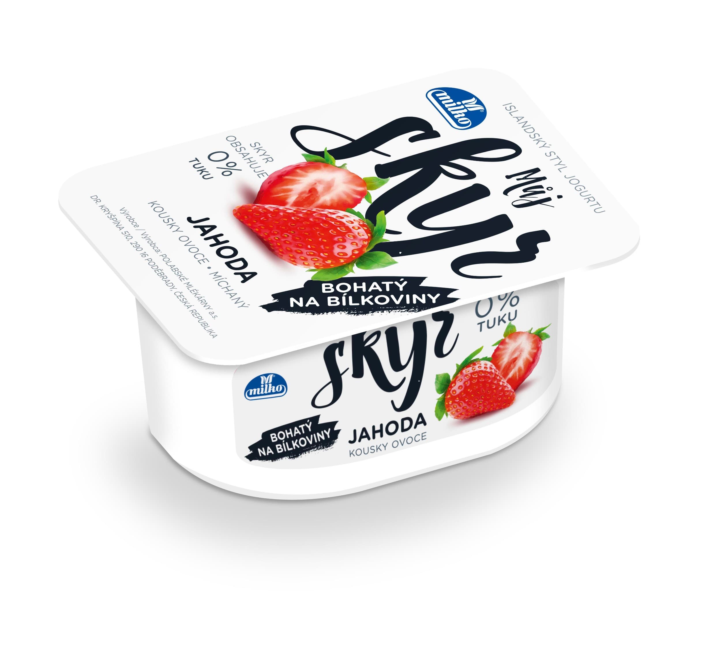 Milko Můj skyr 0% jahoda 130 g