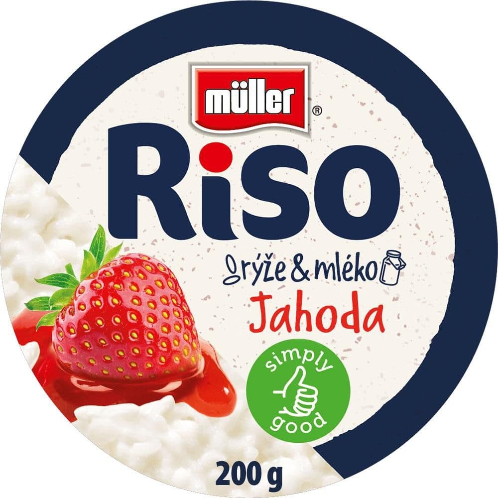 Müller Riso Mléčná rýže jahoda 200 g