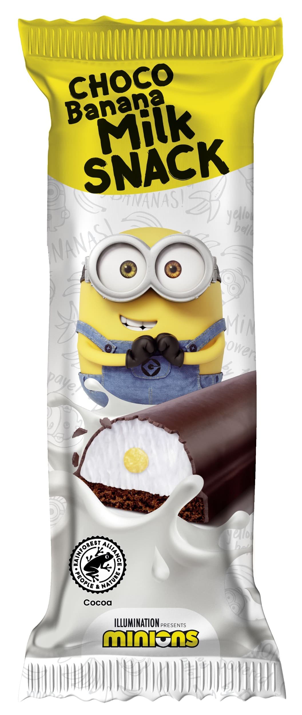 Minions choco banana milk snack 27g