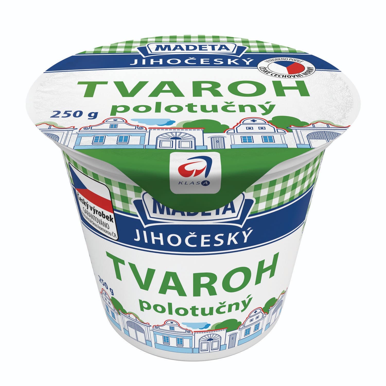 Madeta Jihočeský tvaroh polotučný 250 g