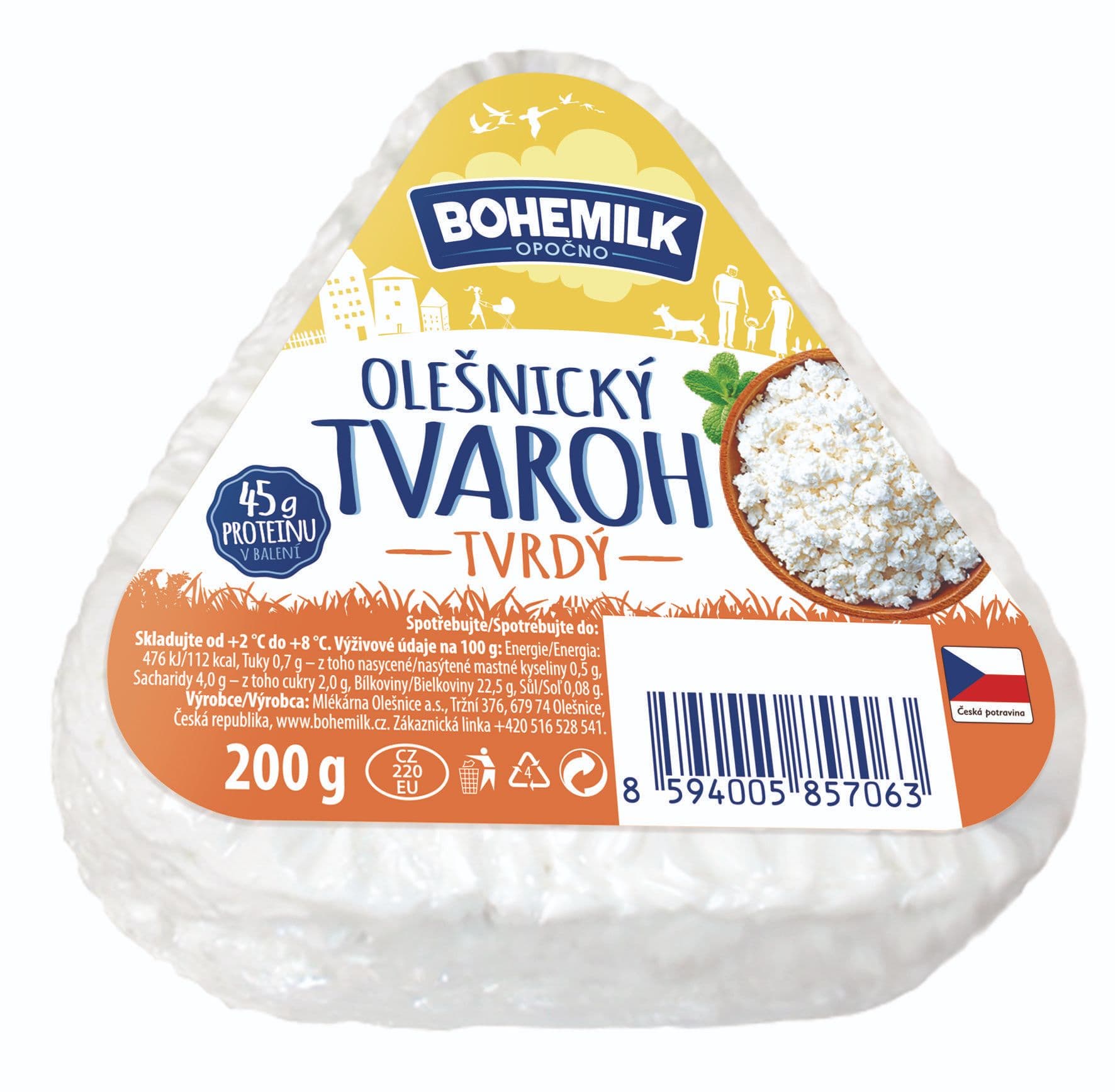 Moravia Olešnický tvaroh tvrdý 200 g