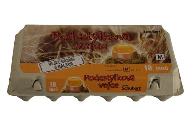 Schubert Podestýlková vejce M 18 ks