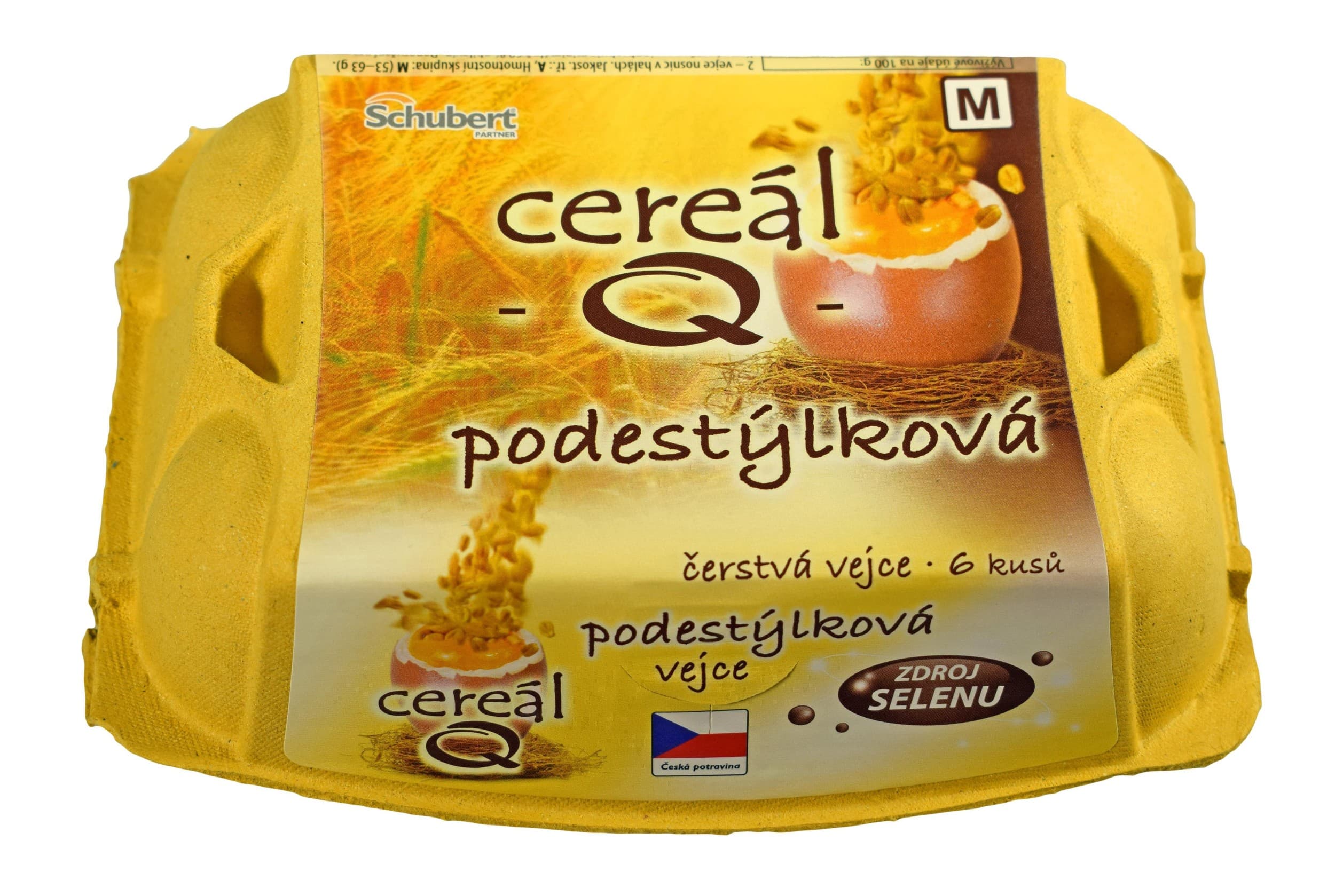 Schubert Čerstvá vejce Cereál Q podestýlková M 6 ks