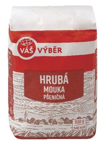 Váš Výběr Hrubá mouka pšeničná 1kg