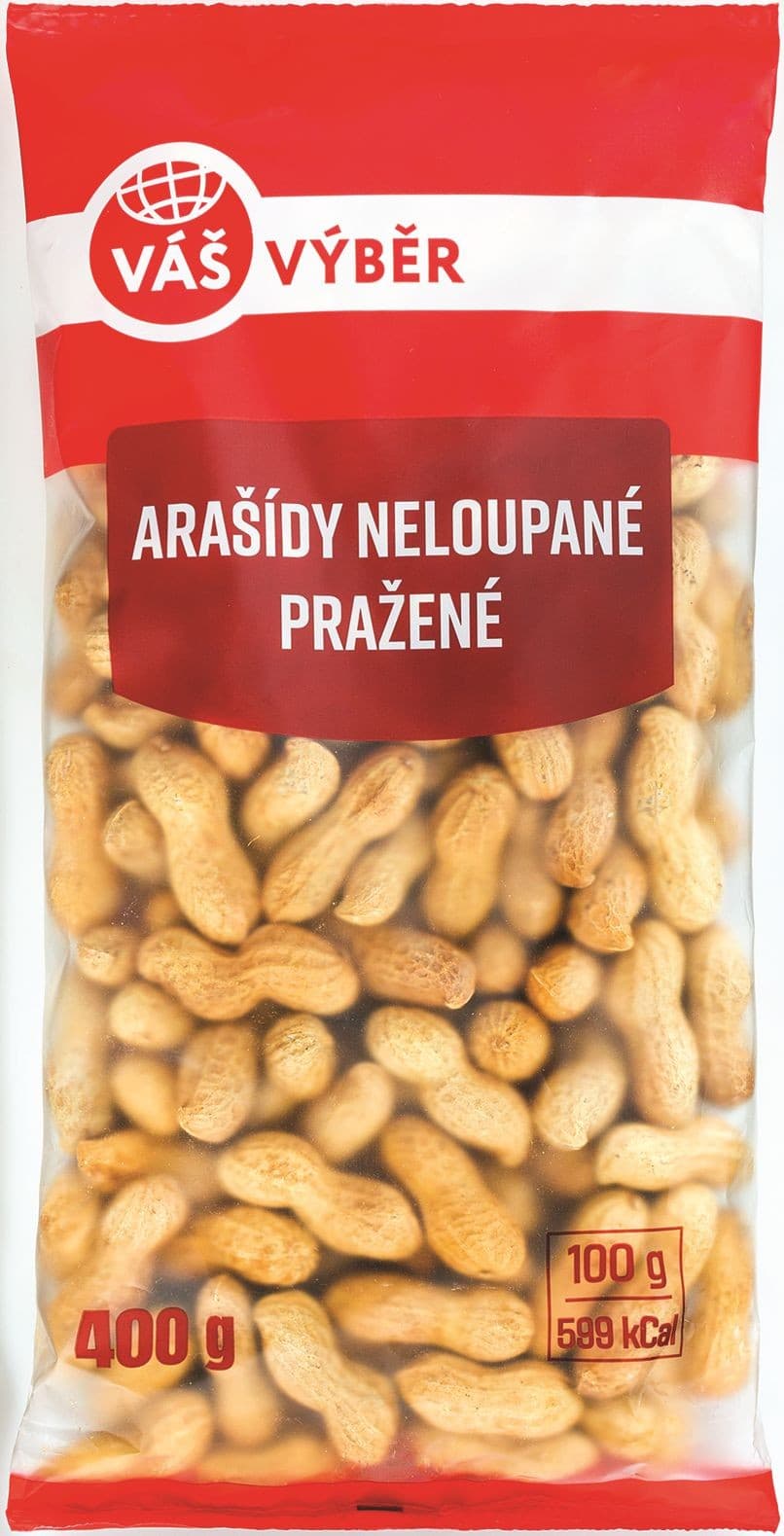 Váš Výběr Arašídy neloupané pražené 400g