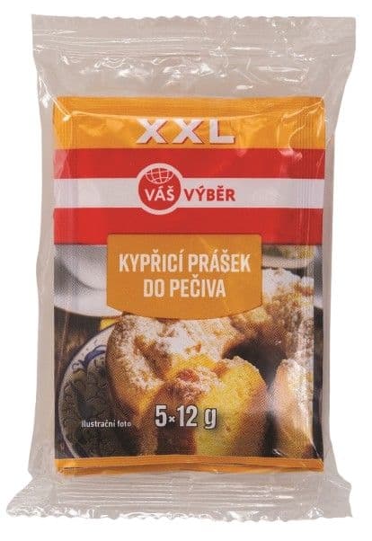 Váš Výběr Kypřící prášek do pečiva XXL 5x12g