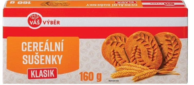 Váš Výběr Cereální sušenky Klasik 160g