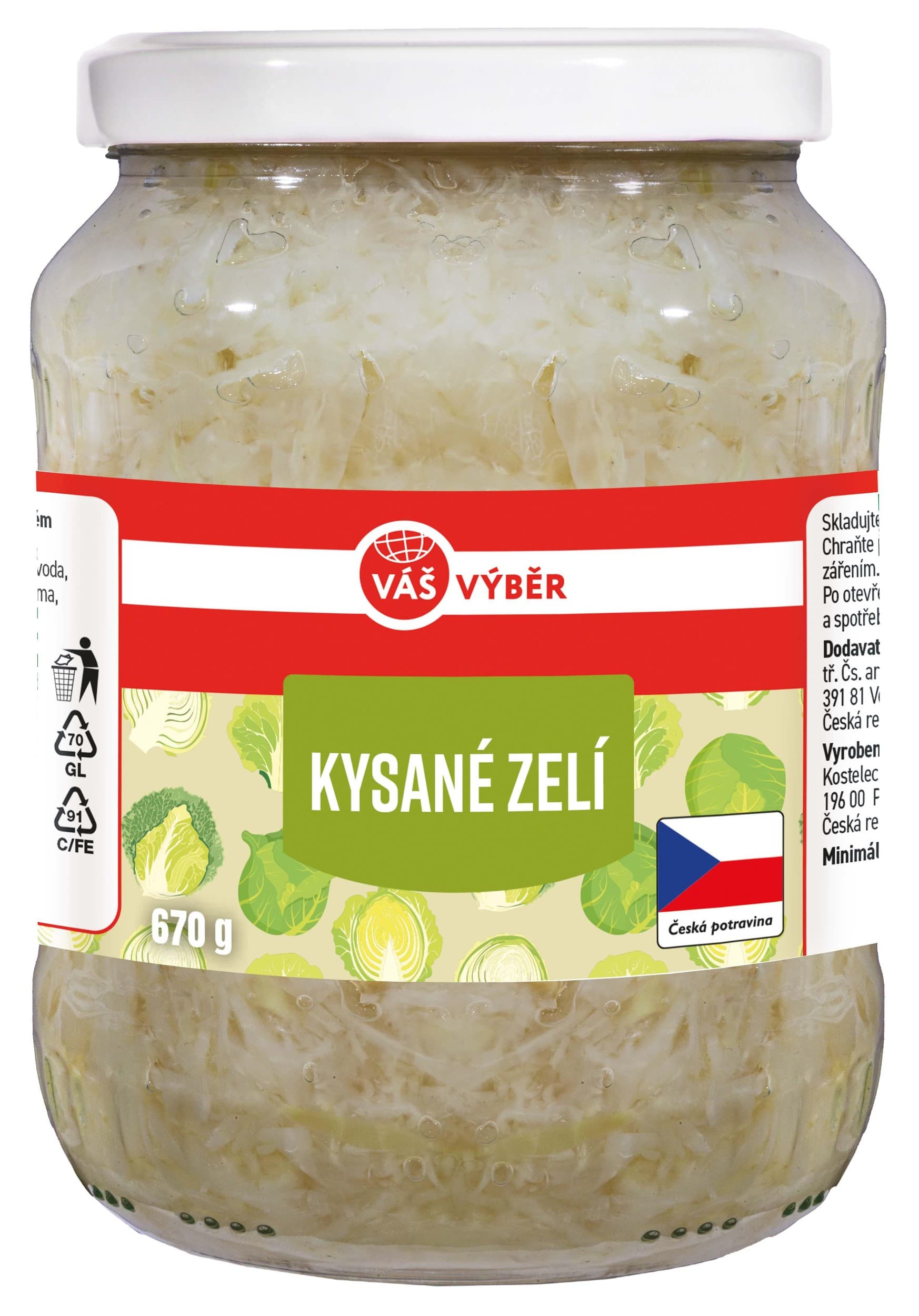 Výš Výběr Kysané zelí 670g