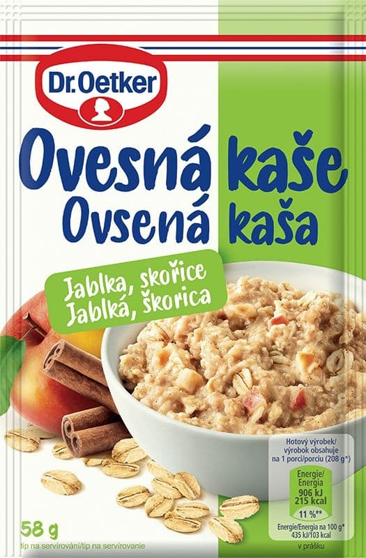 Dr.Oetker Ovesná kaše jablko, skořice 58g