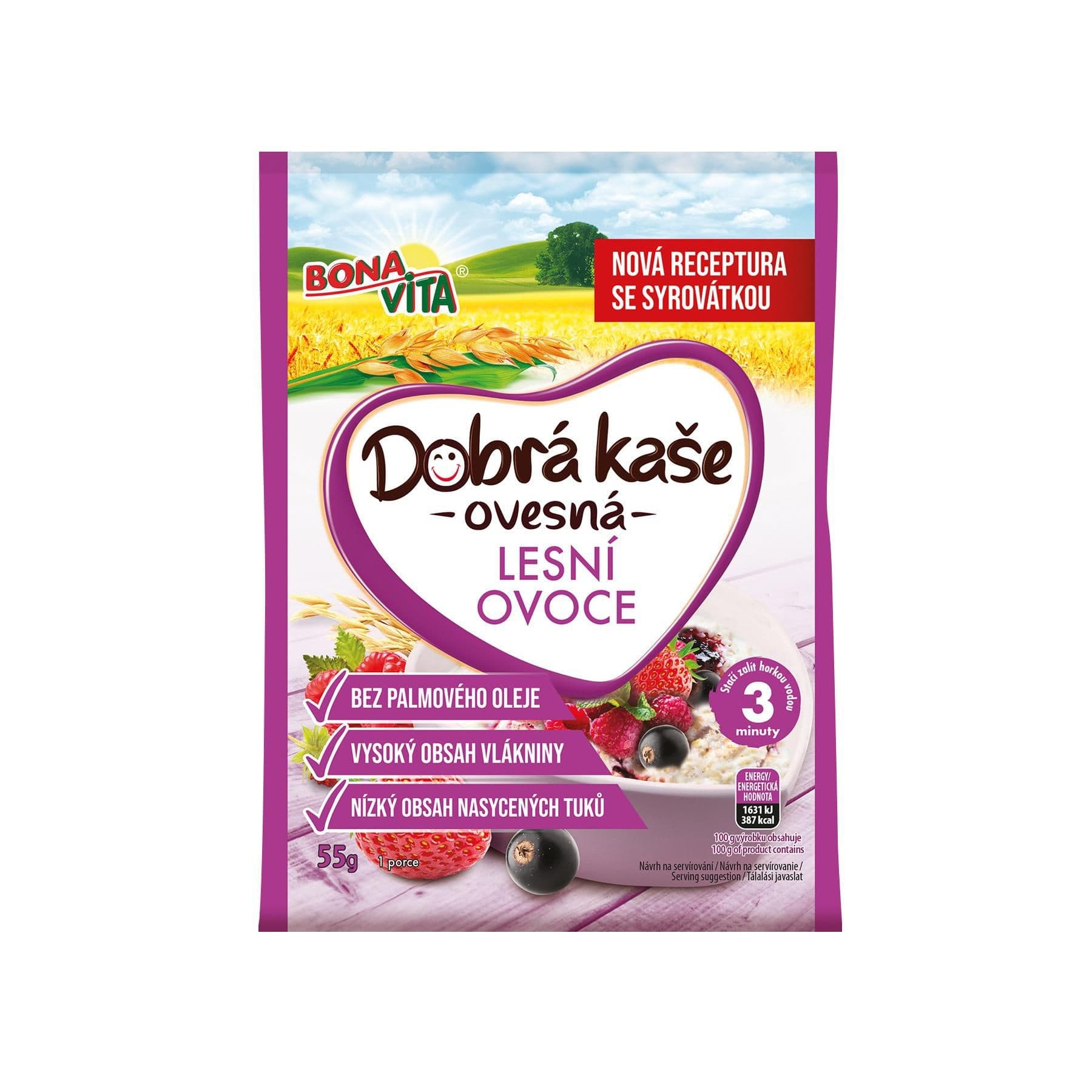 Bona Vita Dobrá kaše Ovesná lesní ovoce 55g