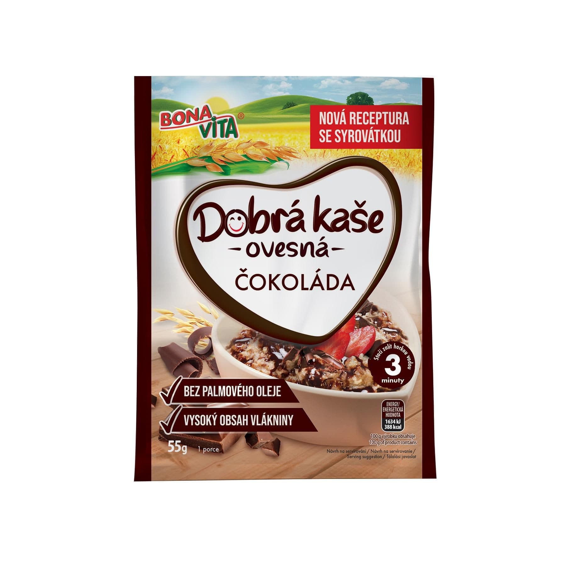 Bona Vita Dobrá kaše ovesná čokoláda 55g