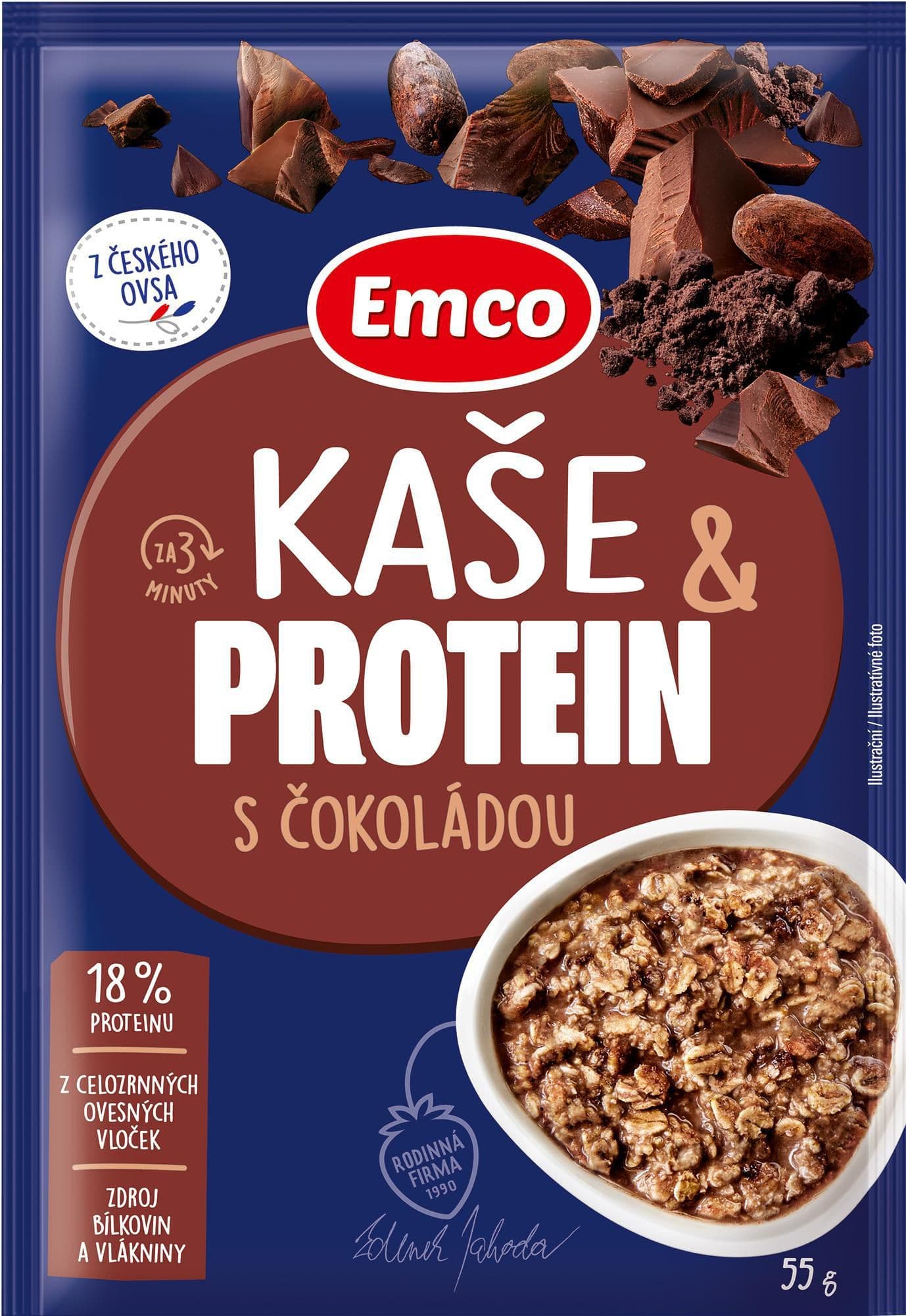 Emco Super Kaše protein & quinoa s čokoládou 55 g