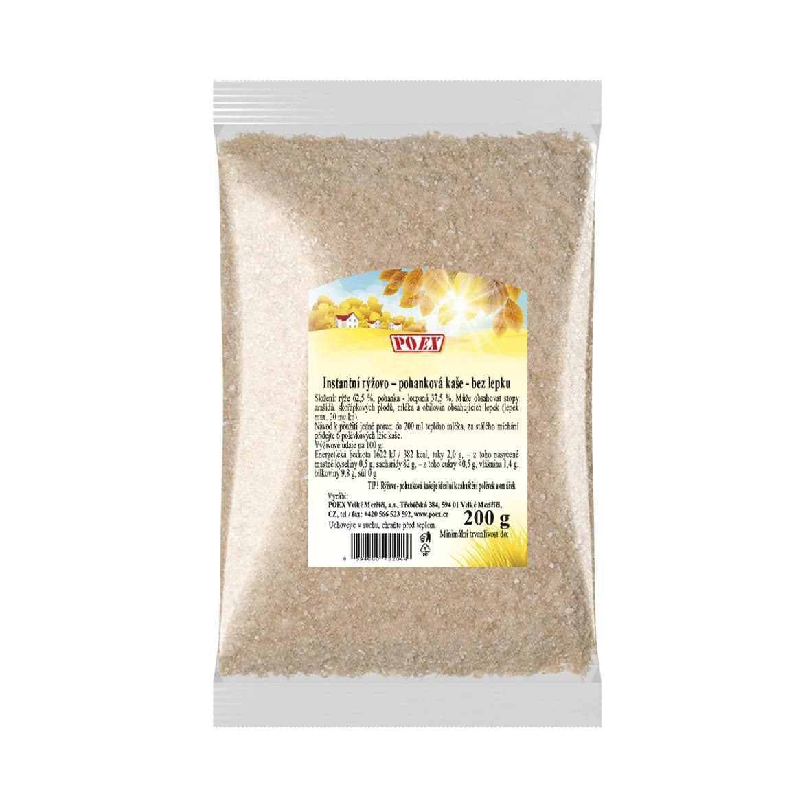 Poex Kaše rýžovo-pohanková instantní bez lepku 200 g