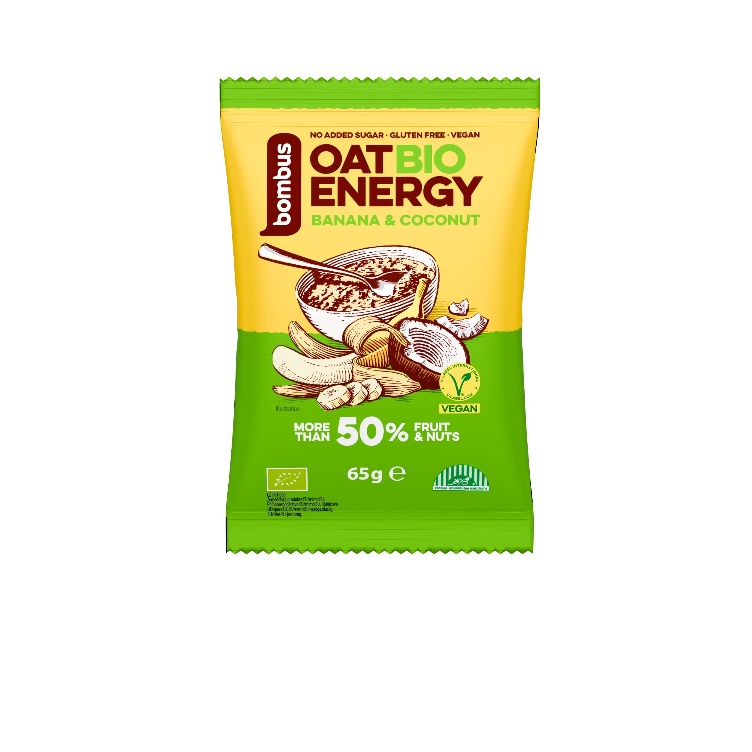 Bombus Oat BIO Energy Banana&Coconut kaše 65g
