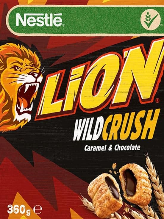 Nestlé Lion Wildcrush Caramel&Chocolate Cereálie 360 g