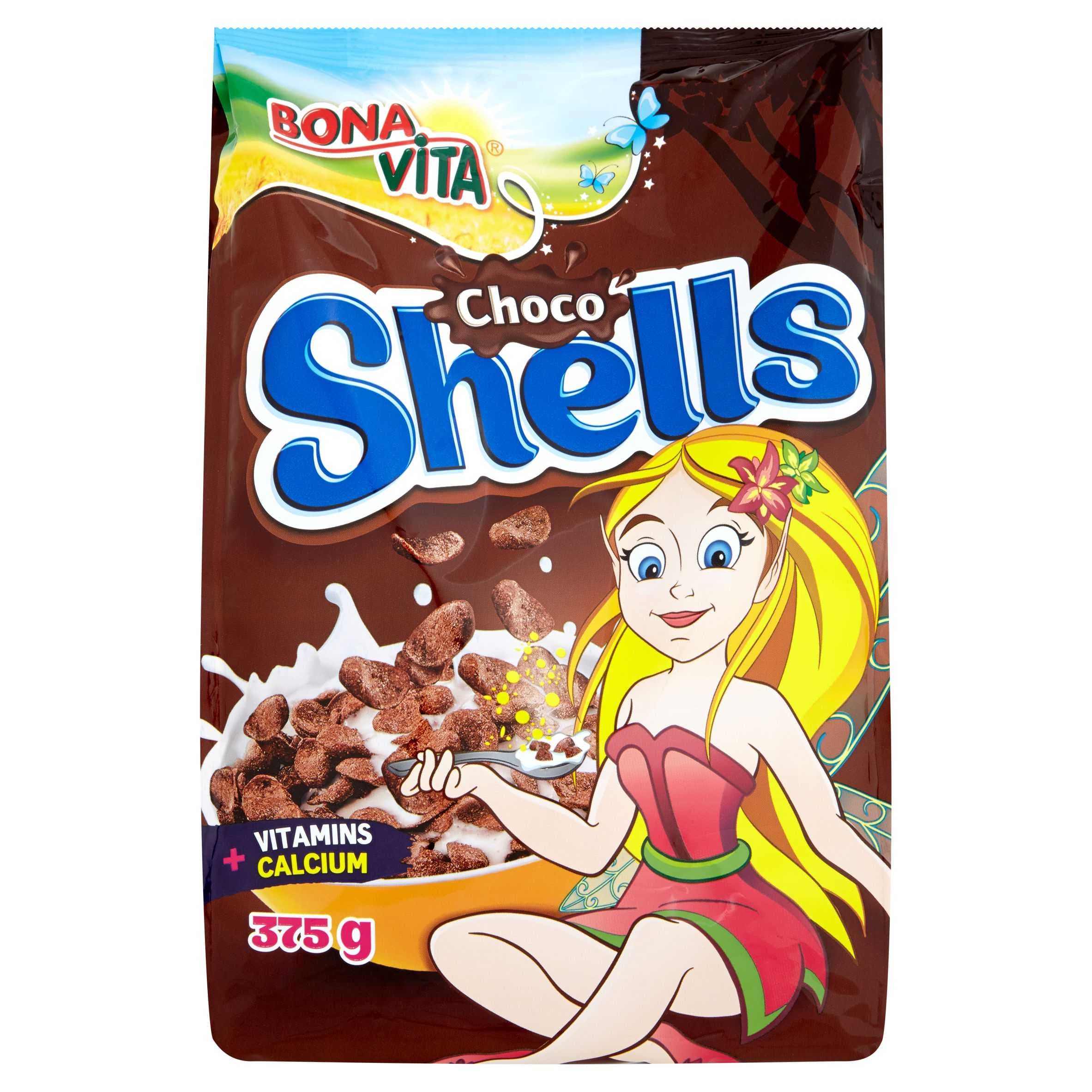 Bona Vita Choco shells obilné mušličky s kakaem 375 g