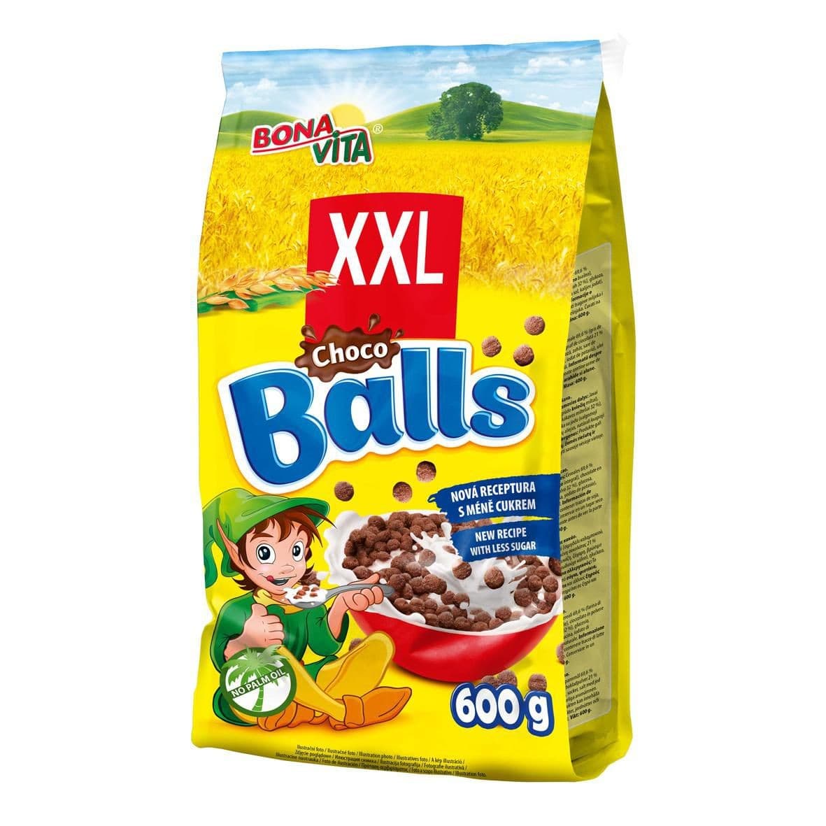 Bona Vita Choco balls cereální kuličky s kakaem 600 g