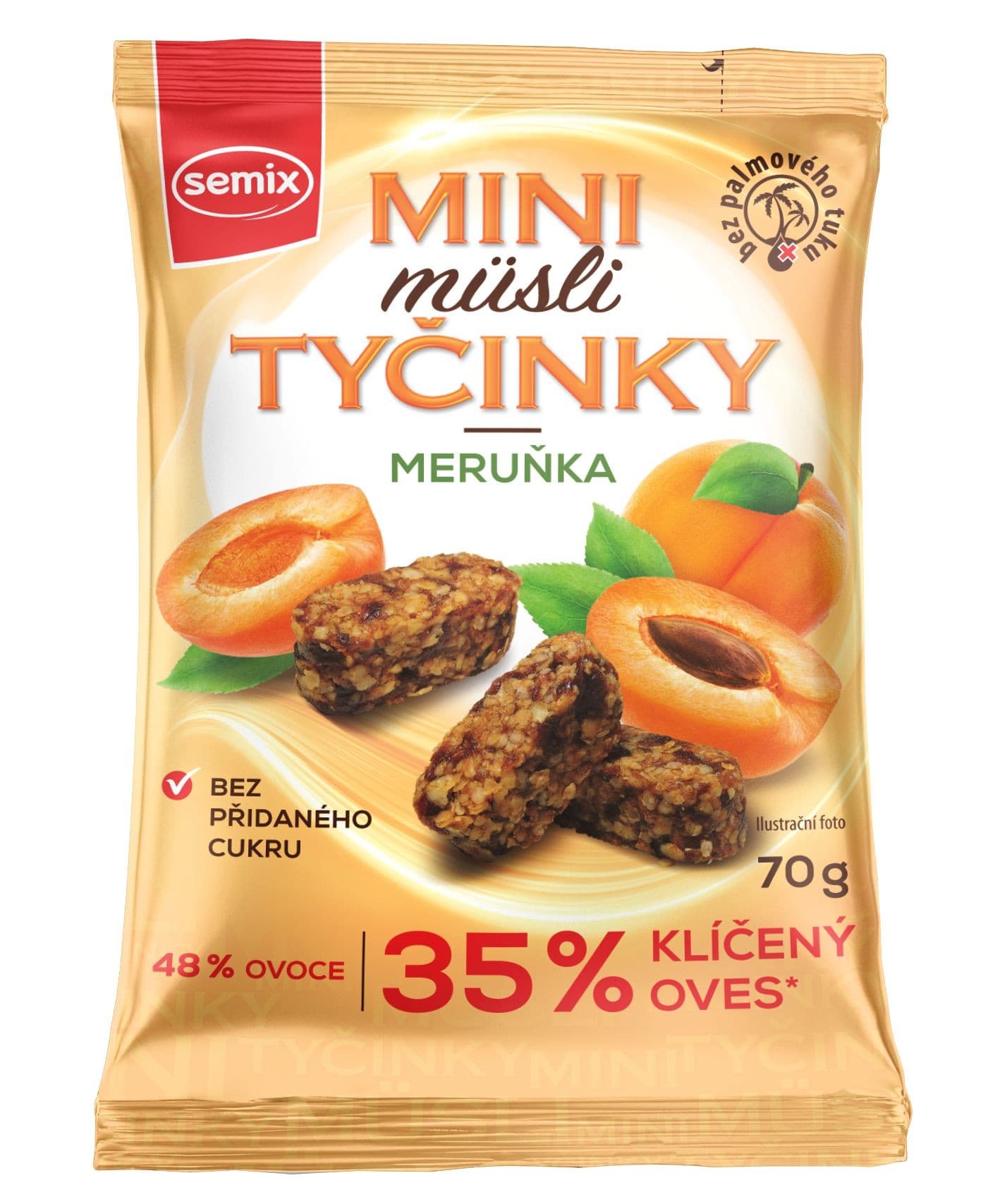 BL MINI MÜSLI TYČINKY S MERUŇKAMI 70G